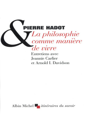 cover image of La Philosophie comme manière de vivre